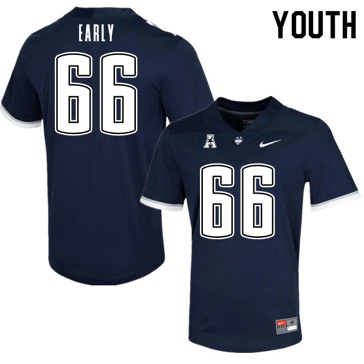 Youth #66 Zack Early Uconn Huskies College Football Jerseys Sale-Navy - Click Image to Close